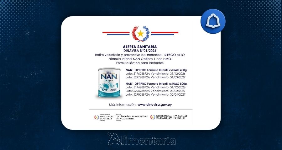 DINAVISA emite alerta sanitaria por retiro voluntario de fórmula infantil